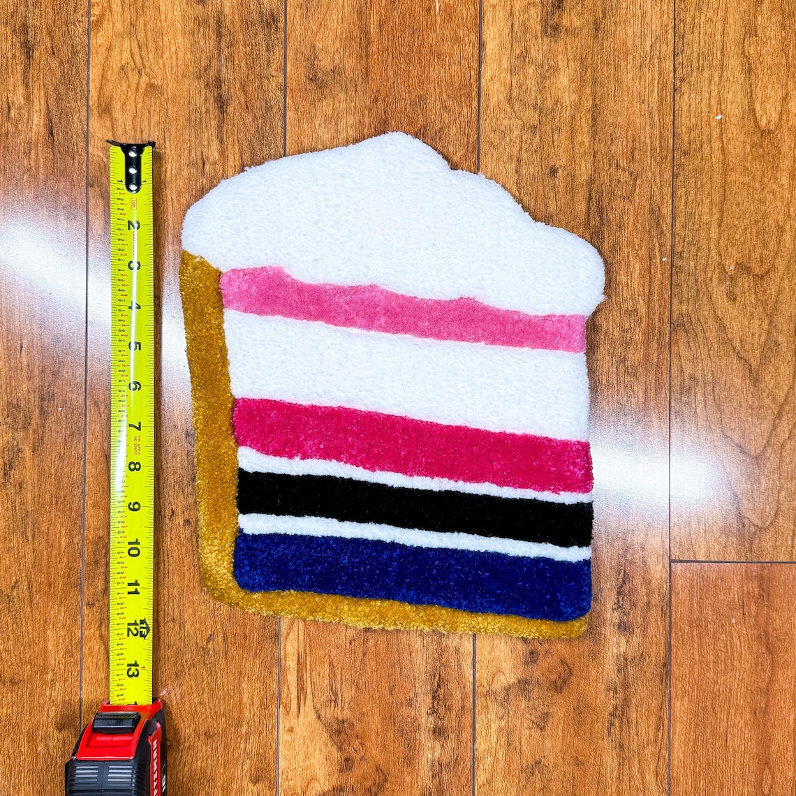 Pie Shape Rug Genderfluid Pride Flag Tufted Rug | Rainbow Pie Slice Wall Art - Etsy