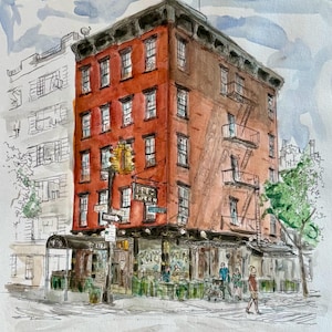 Pete’s Tavern, NYC -Original watercolor painting