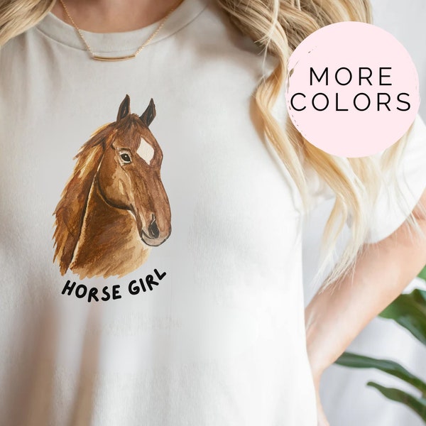 Horse Girl Shirt, Horse Gift, Horse Gifts, Gift For Horse, Horse Lover Tee, Horse Lovers Gift, Equestrian T-Shirt, Horse Rider Gift, Art Tee