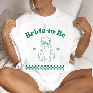 Braut-zu-Beere Retro Grafik T-Shirt, 2024 Braut Shirt, Verlobungsgeschenk für Sie, Bachelorette Shirt, Braut T-Shirt, Retro Braut, Comfort Farben Shirt