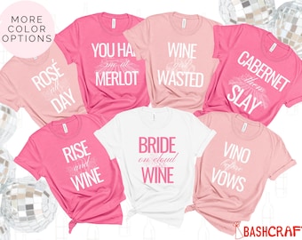 Luxury Wine Bachelorette Party Shirts, Winery Bachelorette Shirts, Funny Wine Shirts, Wine Tasting Shirt, Wine Theme Bachelorette, Bride