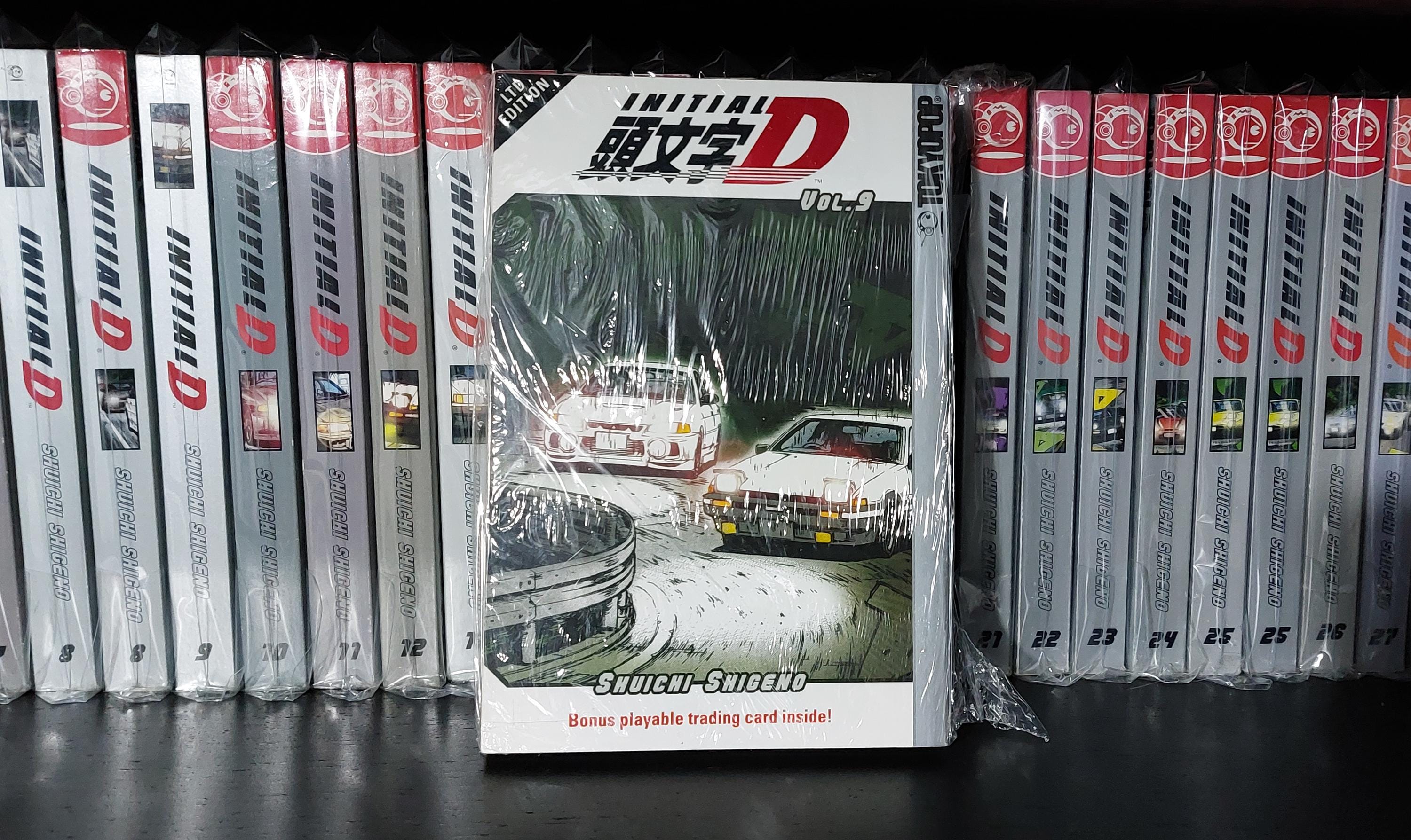 Rare Initial D Vol 9 Manga: Limited Edition 2003 Tokyopop, Card