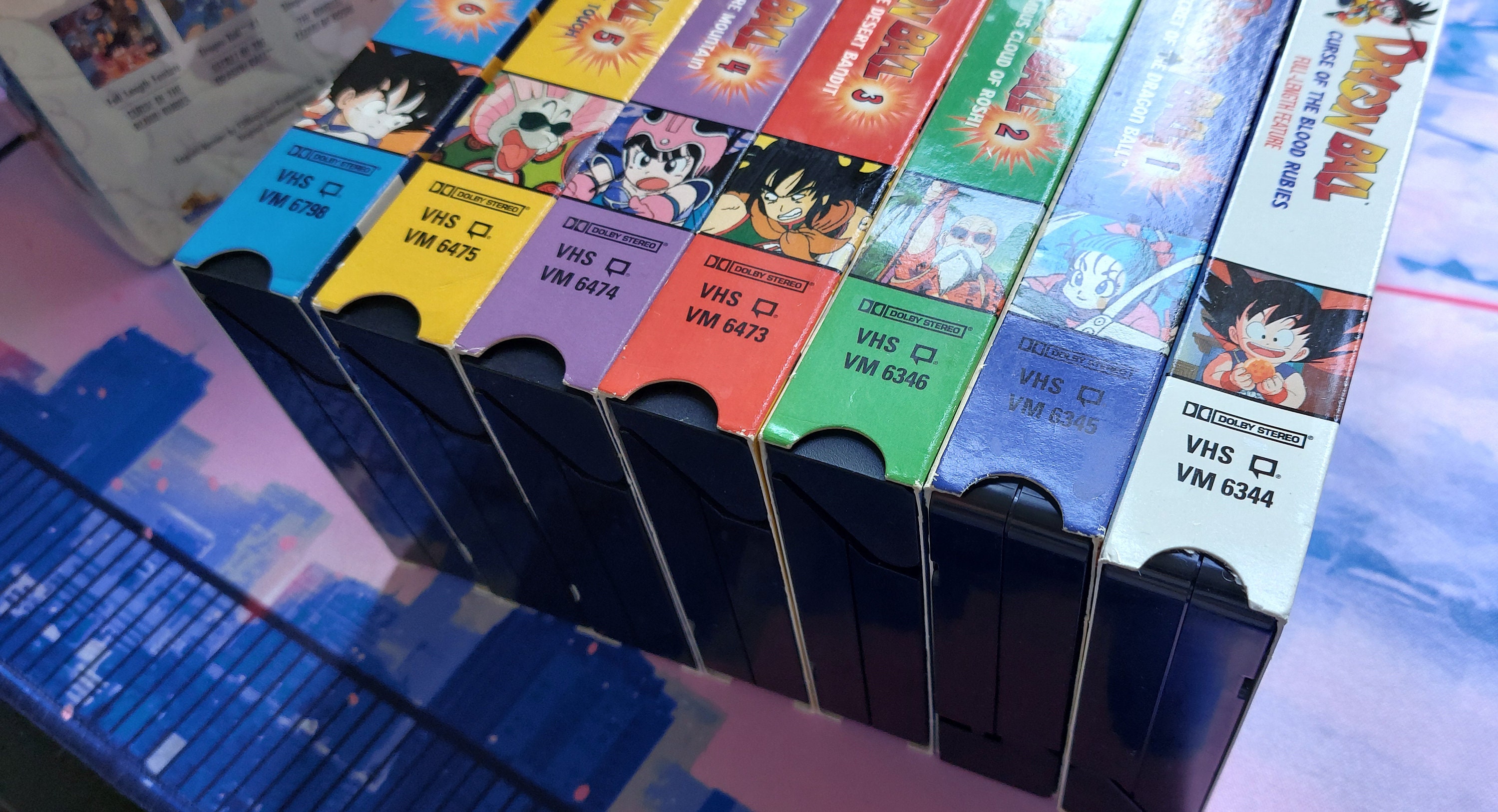 Rare Vintage DBZ Dragon Ball VHS 7-tape Set: the Saga of Goku 1998