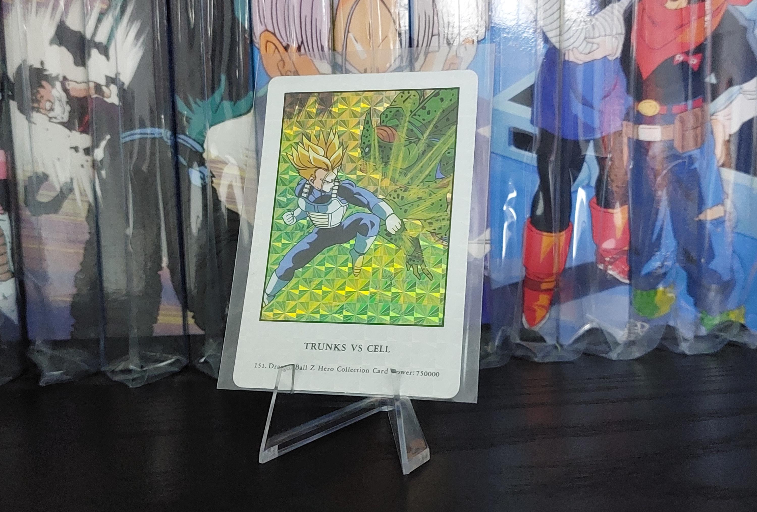 Vintage DBZ Prism Card: Trunks VS Cell Holo Card #151 - Etsy