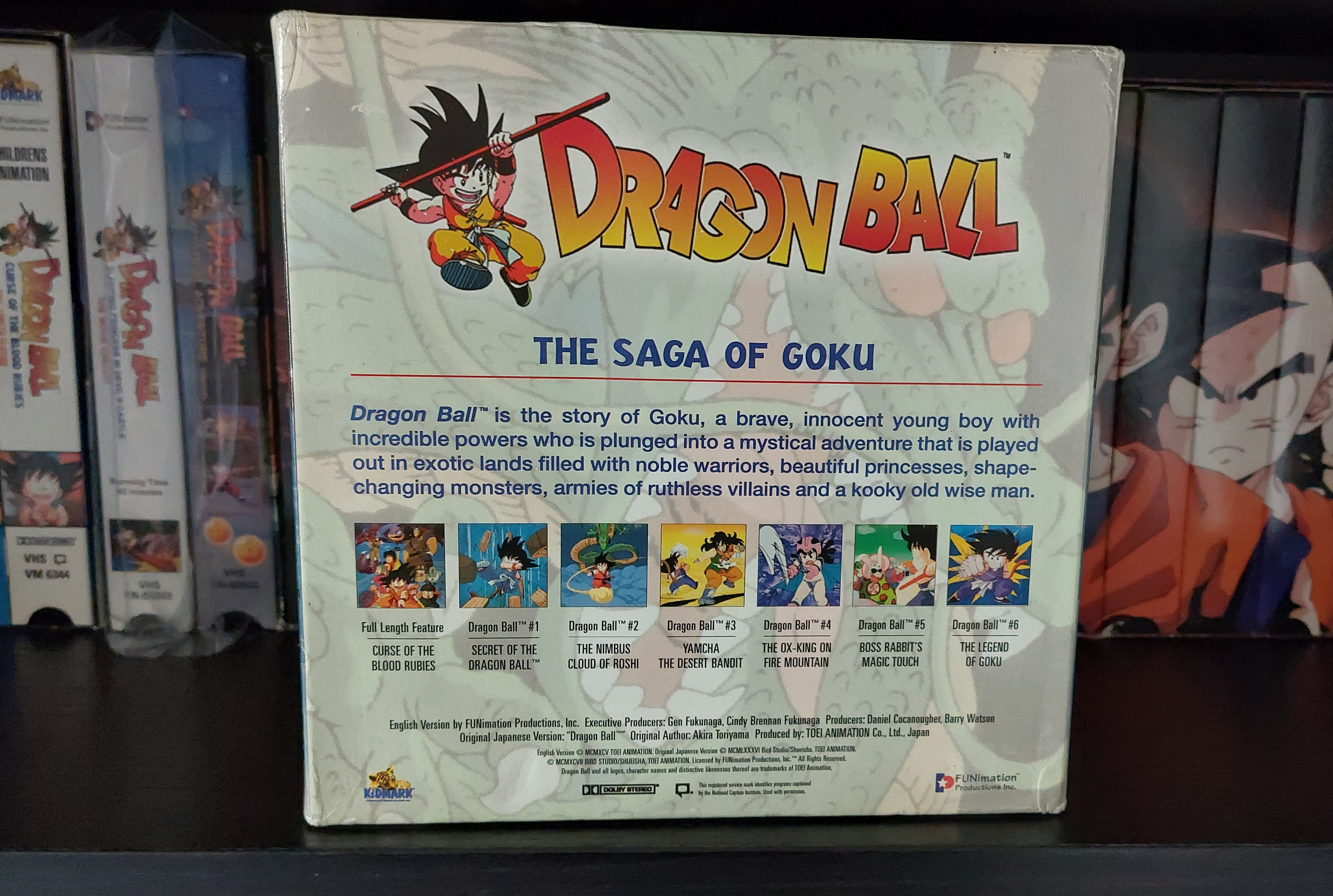Rare Vintage DBZ Dragon Ball VHS 7-tape Set: the Saga of Goku 1998