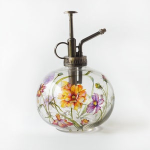 Handgeschilderde bloemenglasplant Mister: Wildflower Collection