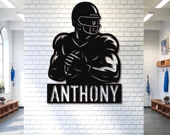 Customizable Football Sign - Football Player Gift, Personalized Football Sign, High School Senior Night Gift, Custom Football Senior Gift.