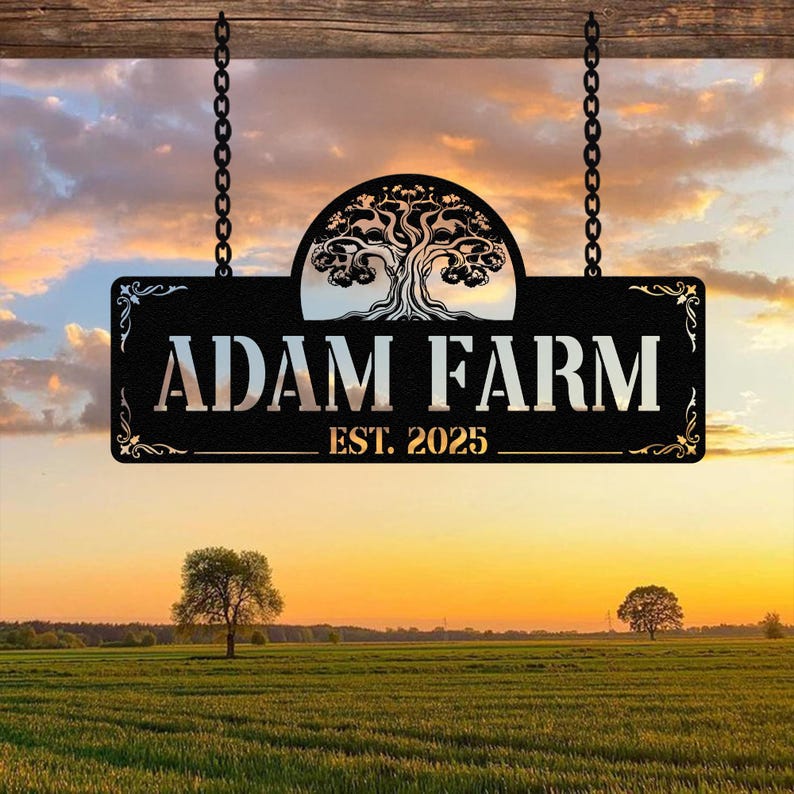 Entryway Farm Sign, Metal Farm Signs, Custom Farm Signs, Ranch Signs ...