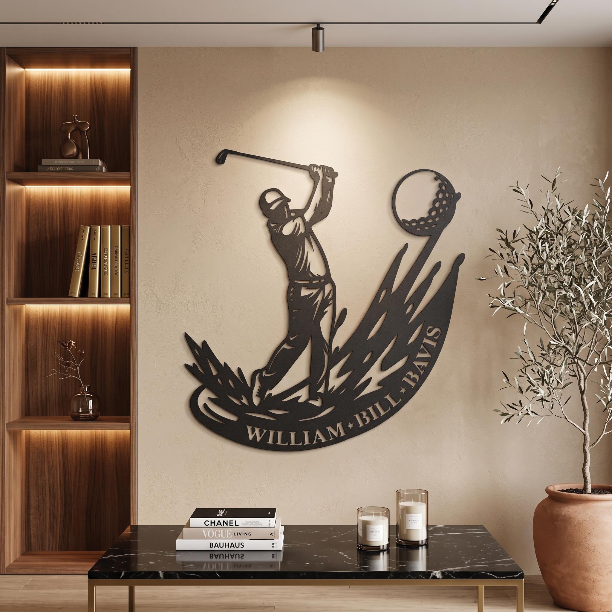 ヴィンテージ ゴルフ 壁掛け 置き物 インテリア Vintage Golf Decorations - Etsy