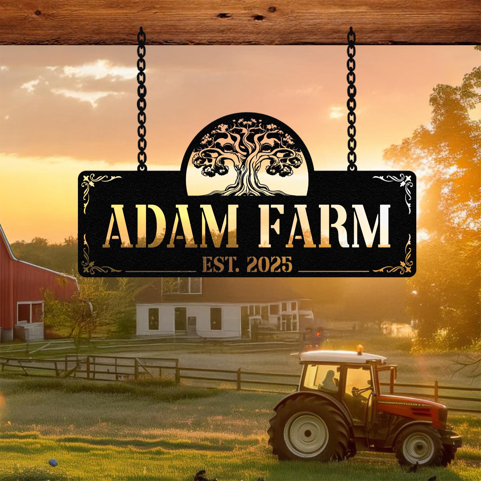 Entryway Farm Sign, Metal Farm Signs, Custom Farm Signs, Ranch Signs ...