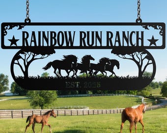 Personalized Farmhouse Sign,Metal Farm Sign,Custom metal Farm Name Sign,Entrance Gate Sign,Ranch metal sign,Farmer Gift, Metal Barn Sign