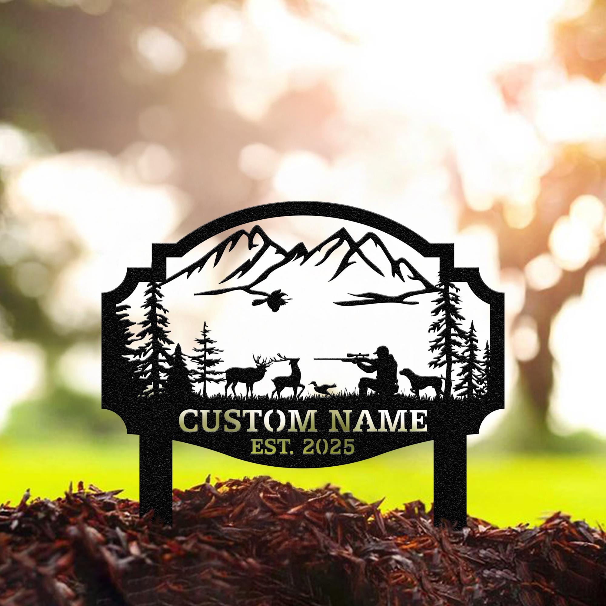 Rustic Metal Name Signs