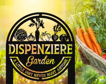 Custom Vegetable Garden Sign, Metal Vegetable Stand Signs, Custom Metal Garden Sign, Custom Metal Sign for Garden Decoration, Gardeners Gift
