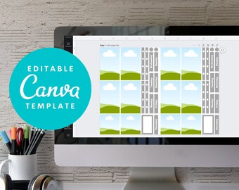 Canva Template for Planner Stickers - Etsy