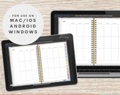 Digital Planner iPad, Goodnotes, Xodo, Windows, Android, Undated, Digital Planning Notebook, Long Vertical, Happy Planner Digital Planner