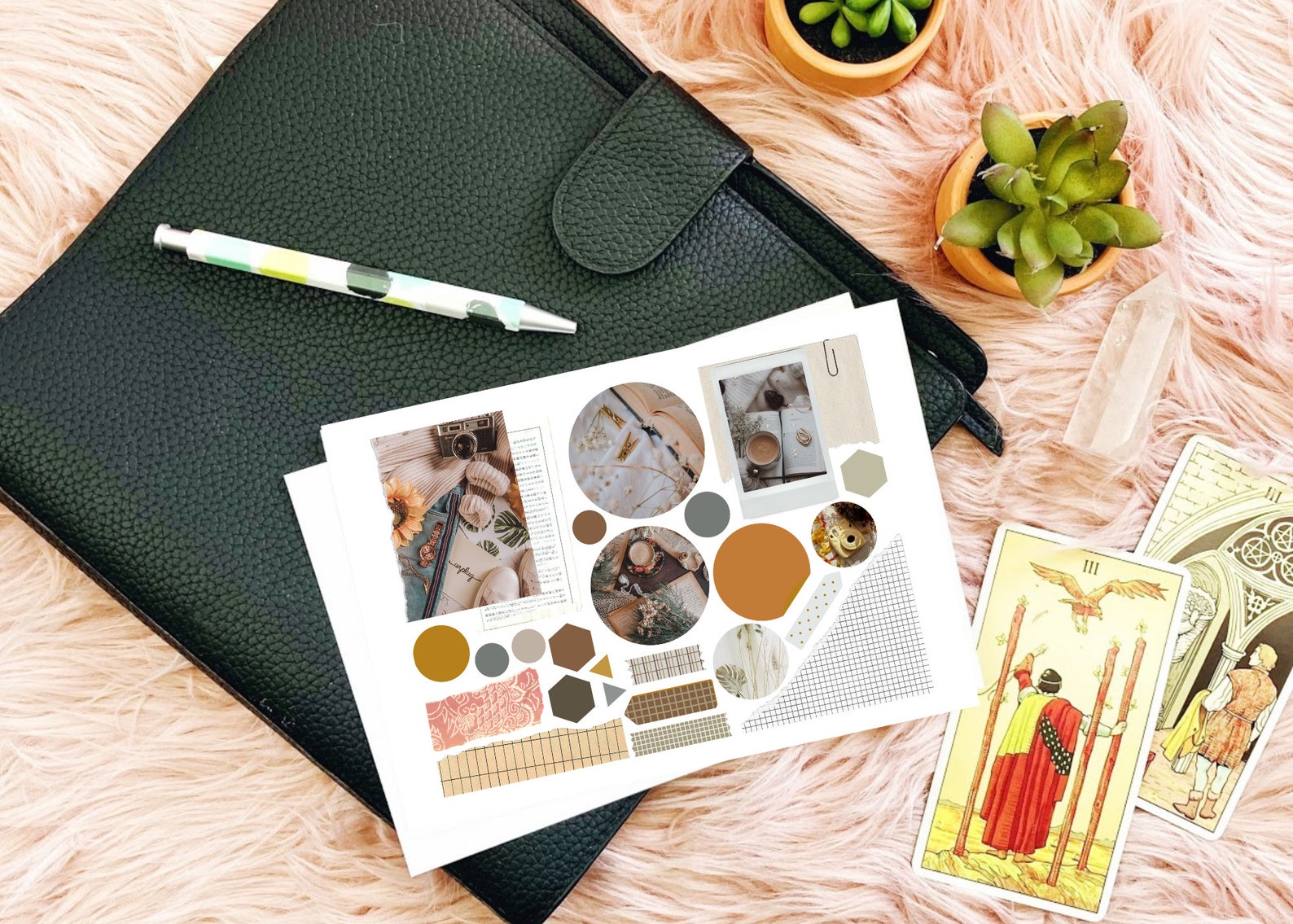 Canva Sticker Template Printable Sticker Kit Journaling Etsy Hong Kong