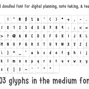 Aesthetic Font, Handwritten Font for GoodNotes, Notes Font, Digital Planner, Notetaking, Digital Font for GoodNotes, Teacher Font Bundle image 4