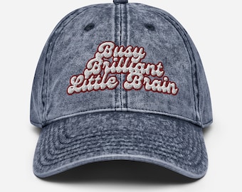 Fleißige Brilliant Little Brain Vintage Baumwoll Twill Cap