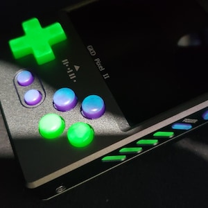 GKD Pixel 2 - Conjunto de botões fluorescentes feitos sob encomenda e feitos à mão