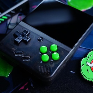 Miyoo Mini und Miyoo Mini plus - Ghostbuster Green Glow handgemachte ABXY Buttons