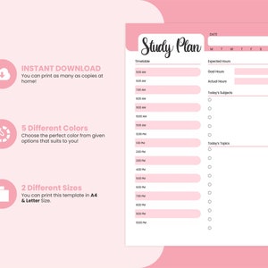 Printable Student Planner Pack: School & College Inserts (PDF) - Etsy