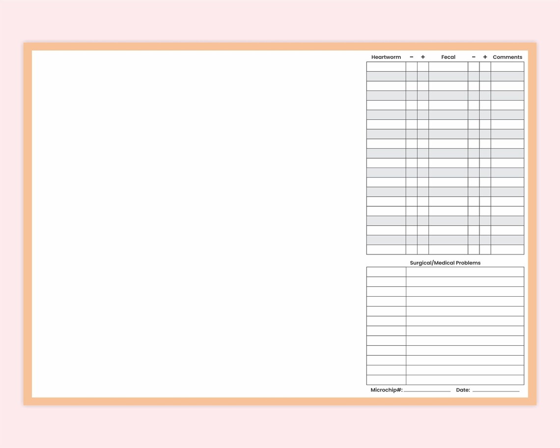 Printable Daily Dog Records Book, PDF Pet Sitter Dog Training Journal ...