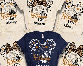 Custom Disney 2026 Family Trip Shirt, Disney Family Vacation Shirt, Disney Trip Shirts, Disney Custom Minnie & Mickey Shirt, Disneyland Tee