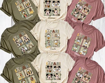 Custom Disney Safari Squad Family Shirts, Disney Animal Kingdom 2026 Shirt, Safari Name Trip 2026 Shirt, Disney Animal Kingdom Vacation Tees