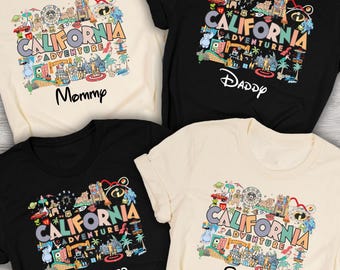 Custom Disney California Adventure Shirts 2026, California Adventure Shirt, California Adventure Family Trip, Disney Family Trip Shirts