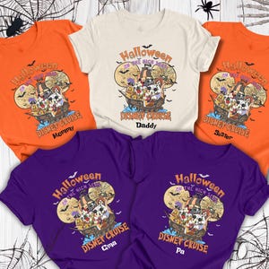Custom Halloween Disney Cruise Family 2025 Shirt,Halloween on the High Seas Shirt, Halloween Cruise Squad Shirt, Disneyland Halloween Shirt.