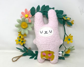 Fleece Bunny Plush, Stuffed Rabbit, Bunny Stuffie
