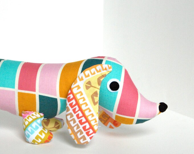 Wiener Dog Stuffed Plush Dachshund Soft Baby Toy Doll MARLO Etsy