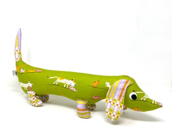 Wiener Dog Stuffie, Plush for Kids and Adults, Dachshund Plushie Puppy Kitten