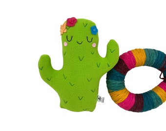 Cactus Stuffie, pluche cactus, gevulde cactus pop voor kinderen en volwassenen, cadeau voor plantenliefhebber