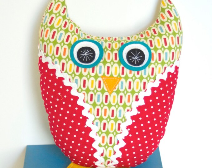 Plush Owl Doll Handmade Stuffed Animal Pillow Children Baby Etsy