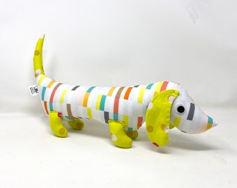 Cute Wiener Dog Stuffie, Stuffed Wiener Dog, Weiner Dog Plushie, Gift for Kids