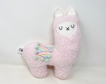 Pink Stuffed Llama, Llama Stuffie, Plush Llama, Llama Toy, New Baby Gift