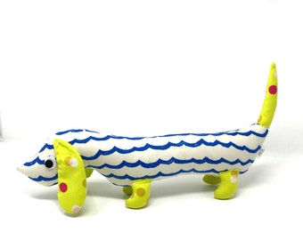 Gevulde Wiener Dog Plush, teckel pluche, cadeau voor hond persoon