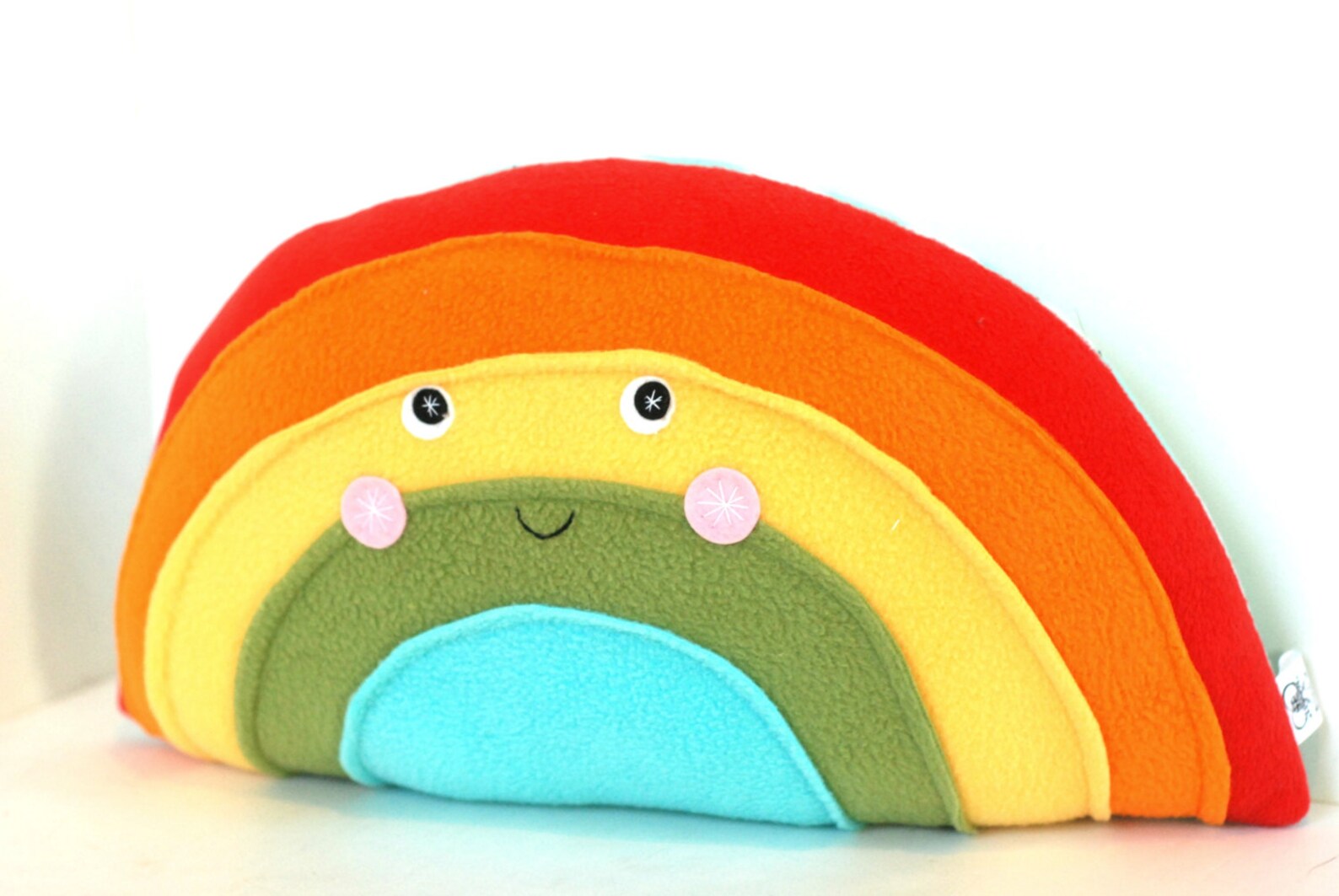 Plush Rainbow Pillow for Nursery or Kids Room Decor Kawaii Etsy