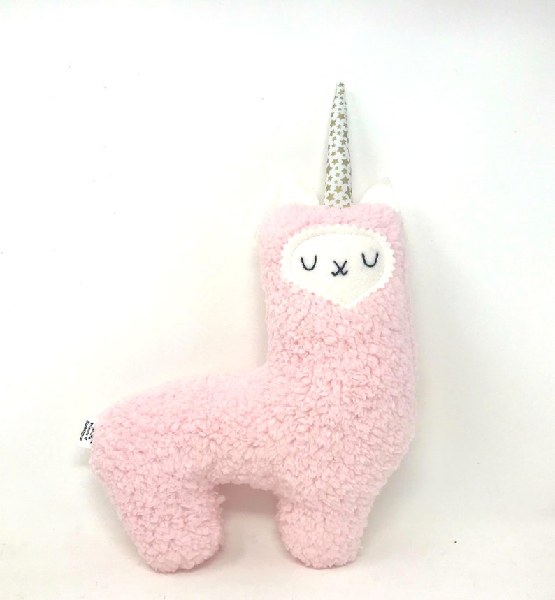 Llamacorn Stuffed Llama, Plush Llama, Llama Stuffie, Llama Baby Toy image 7