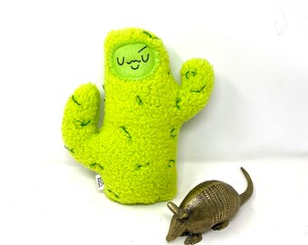 Schattige pluche cactus met snor - Cactus Stuffie - Cactus Baby Toy - Cactus Plushie