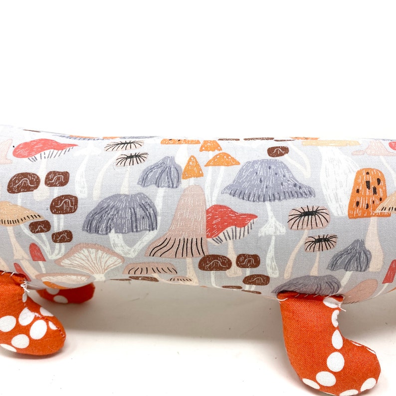 Wiener Dog Stuffie, Plush for Kids and Adults, Dachshund Plushie Mushrooms image 3
