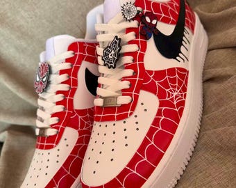 Malowane ręcznie buty sportowe Air Force 1: spersonalizowane buty w stylu anime, białe, z nadrukiem na prezent, modne buty ślubne