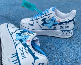 custom hand painted Nike air force1. Stitch