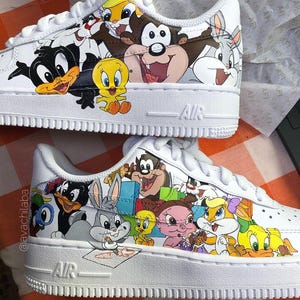 custom hand painted air force1.af1   Looney cartoons street style anime wedding shoes trendy trainers high fashion sneakers schuh