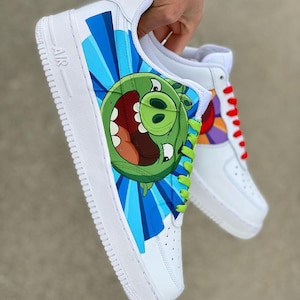 custom hand painted air force1.af1 Angry Birds cartoons street style anime wedding shoes trendy trainers high fashion sneakers