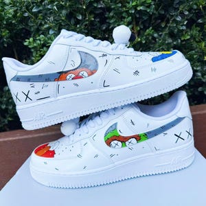 custom hand painted air force1.af1 kwas X  cartoons street style anime wedding shoes trendy trainers high fashion sneakers schuh