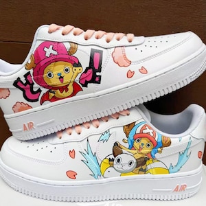 custom hand painted air force1.af1 ONE PIECE Tony Tony Chopper cartoons street style anime shoes trendy trainers high fashion sneakers white