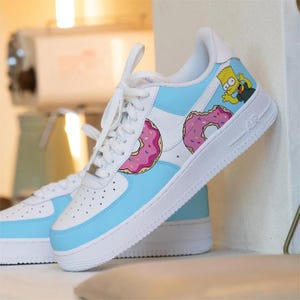 custom hand painted air force1.Simpsons cartoons street style anime wedding shoes trendy trainers high fashion sneakers