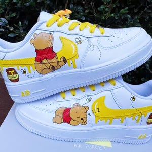 2018 handbemalt unisex handbemalt unisex Anime Winnie Puuh Karikaturen Party Schuhe Turnschuhe High Fashion